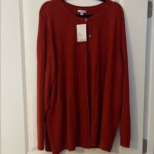 Croft & Barrow Women's Cardigan in Deep Red